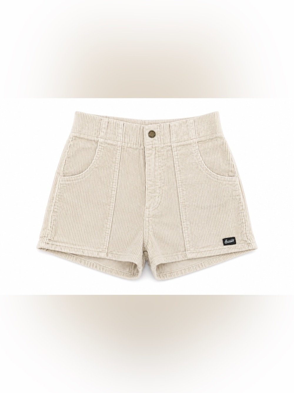 Hammies Khaki Corduroy Shorts High Rise Retro Size 28